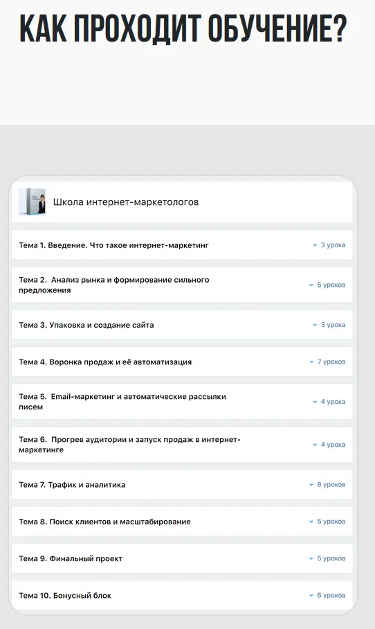 Изображение курса