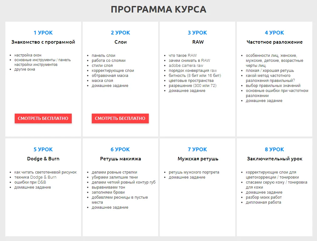 Изображение курса