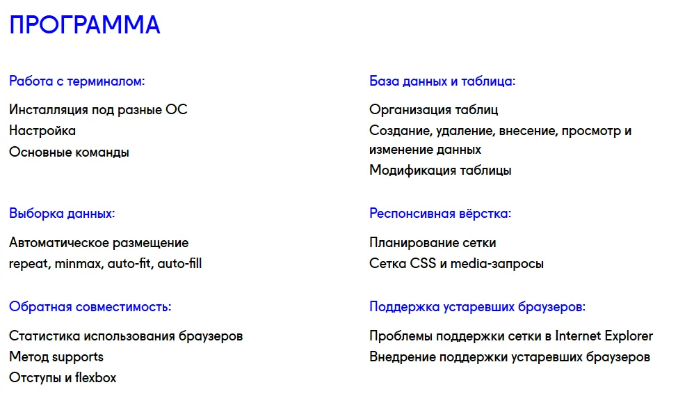 Изображение курса