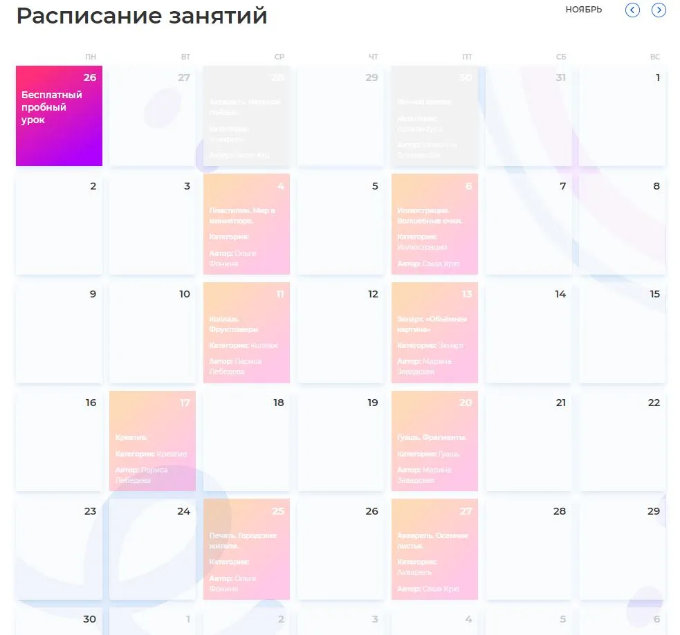Изображение курса