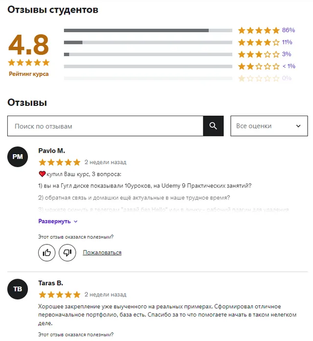 Изображение курса