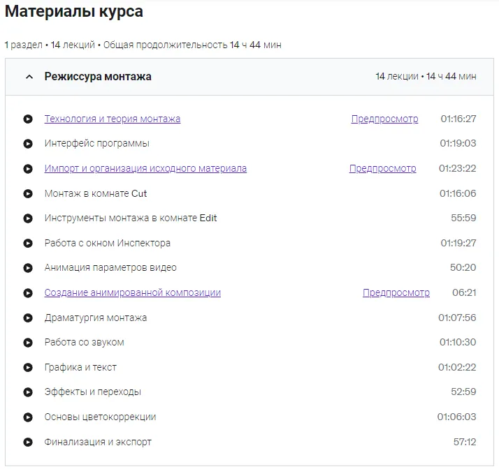 Изображение курса