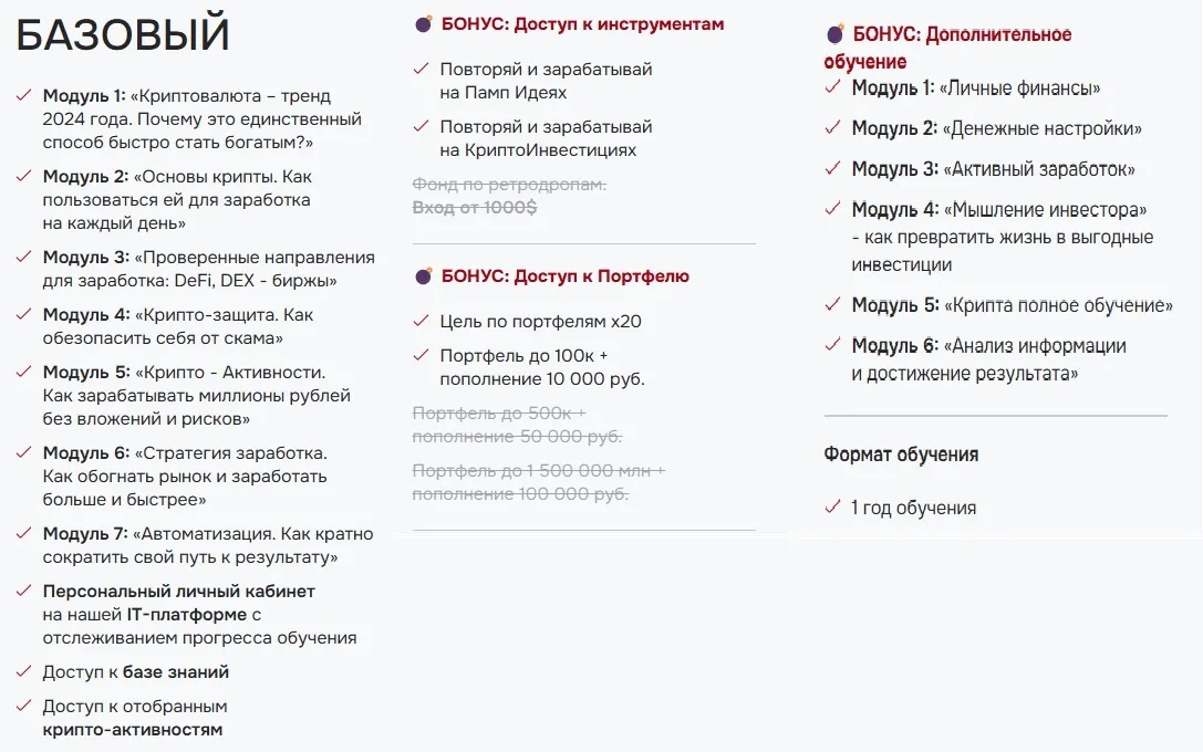 Изображение курса