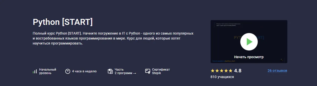Изображение курса