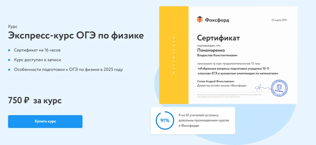 Изображение курса