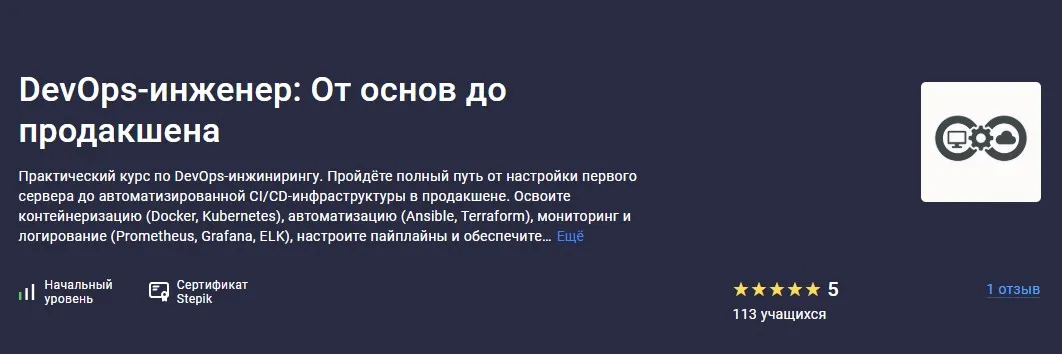 Изображение курса